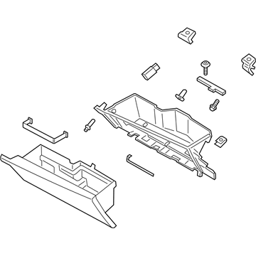 Ford JL7Z-78060T10-AC Box Assembly - Glove Compartment