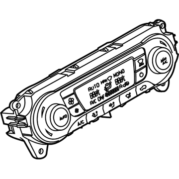 2016 Ford Focus HVAC Control Module - F1EZ-19980-J
