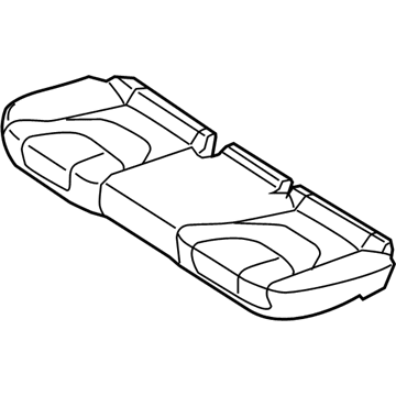 Ford HS7Z-5463804-LA Rear Seat Cushion Cover Assembly