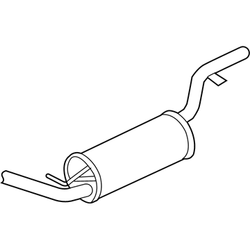 Ford 4S4Z-5230-AA Front Muffler Assembly