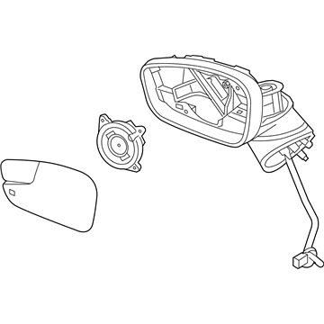 Ford BE8Z-17682-D Mirror Assembly - Rear View