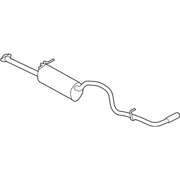 Ford 7L5Z-5230-C Rear Muffler And Pipe Assembly