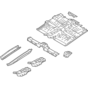 Ford 9T1Z-6111135-D Pan Assembly - Floor