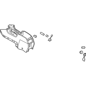 2007 Lincoln MKX Center Console Base - 7A1Z-78045A36-AA