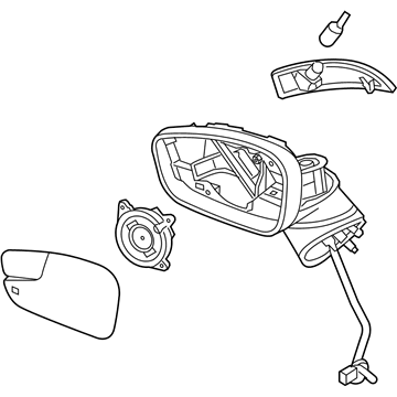 Ford BE8Z-17683-A Mirror Assembly - Rear View