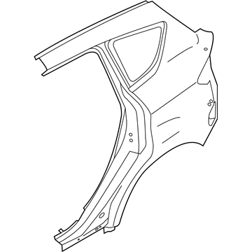 Ford DM5Z-5827841-B Panel - Body Side - Rear