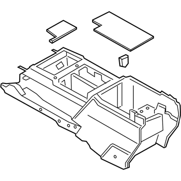 Ford F-450 Super Duty Center Console Base - HC3Z-25045A36-CD