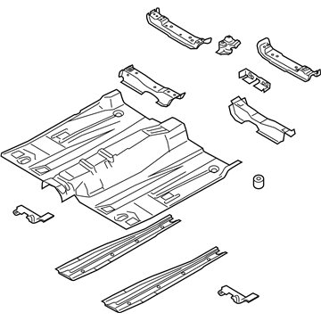 Ford HG9Z-5411135-D Pan Assembly - Floor