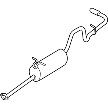 Ford 5L5Z-5230-DA Rear Muffler And Pipe Assembly
