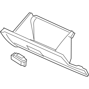 Mercury Glove Box - 6E5Z-54060T10-AB