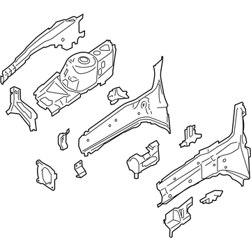 Ford KV6Z-16055-C APRON ASY - FRONT FENDER