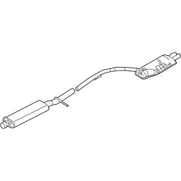 Ford 6G1Z-5230-A Rear Muffler And Pipe Assembly