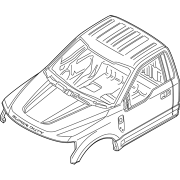 Ford HC3Z-25001B24-A Cab Assembly - Trimmed - Primed