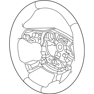 Ford F1EZ-3600-AG Steering Wheel Assembly