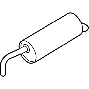 Ford GN1Z-5A289-G Rear Muffler Assembly