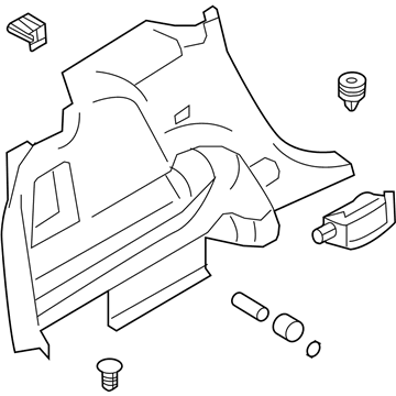 Ford BA1Z-7831013-AA Trim Assembly - Quarter