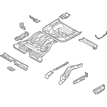 Ford DG1Z-5411215-A Pan Assembly - Floor