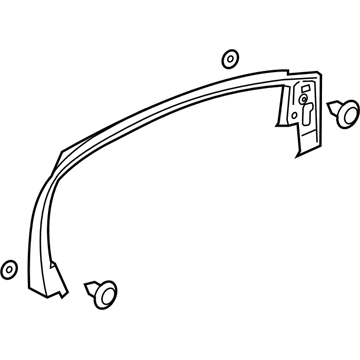 Ford FT4Z-5851752-AA Moulding - Door Window Frame