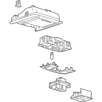 Ford AG1Z-54519A70-BA Console Assembly - Overhead