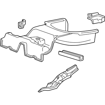 Ford 3W4Z-5411215-A Pan Assy - Floor - Rear