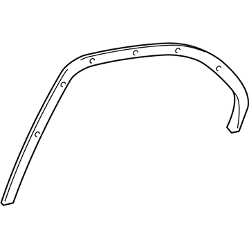 Ford 3W4Z-5425561-AAB Moulding - Rear Window