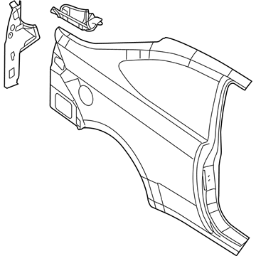 Ford 8S4Z-6327841-A Panel - Body Side - Rear