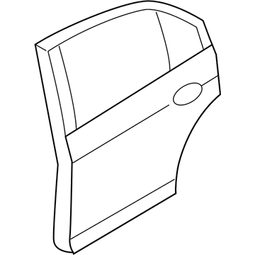 Ford 9E5Z-5424631-A Door Assy - Rear - Less Hinges