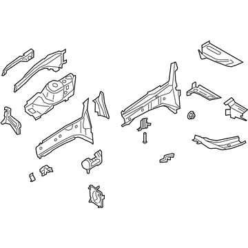 Ford FV6Z-16054-A Apron Assembly - Front Fender