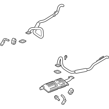 Ford 6W7Z-5230-BD Front Muffler Assembly