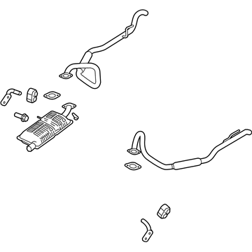 2010 Ford Crown Victoria Exhaust Pipe - 6W7Z-5230-BA