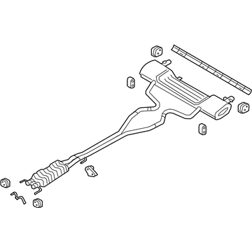 2019 Lincoln Continental Muffler - GD9Z-5230-C