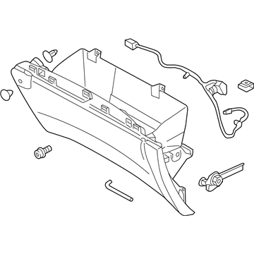 2015 Ford Edge Glove Box - FT4Z-5806010-BA