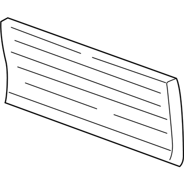 Ford 4F2Z-1725556-BAPTM Moulding - Door Outside