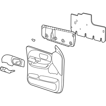 Ford YL3Z-1623943-AAA Panel Assembly - Door Trim