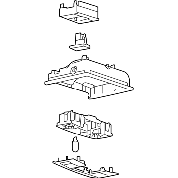 Ford DA8Z-74519A70-AA Console Assembly - Overhead