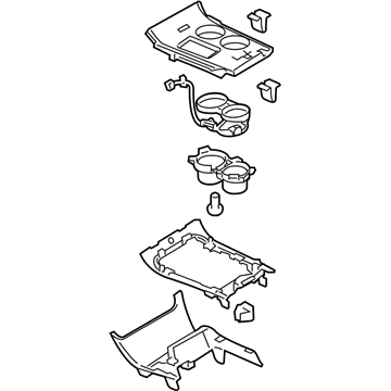 Ford Edge Center Console Base - BT4Z-78045A76-CA