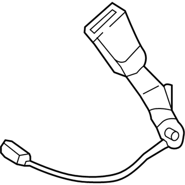 Ford DG9Z-5461202-AM Buckle Assembly - Seat Belt