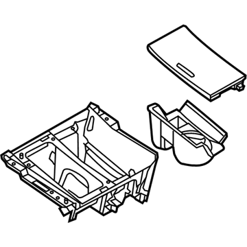 Ford Taurus Center Console Base - DG1Z-54045A76-BG