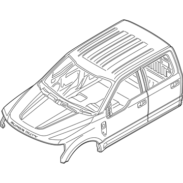 Ford HC3Z-26001B24-B Cab Assembly - Trimmed - Primed