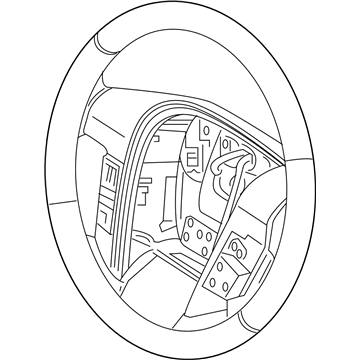 2016 Lincoln Navigator Steering Wheel - FL7Z-3600-BC