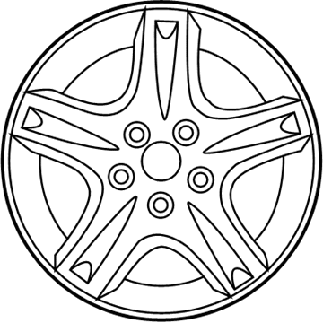 2004 Mercury Sable Spare Wheel - 4F1Z-1007-BA