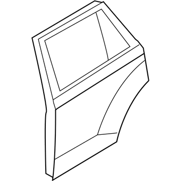 Ford 7T4Z-7824631-A Door Assembly - Rear - Less Hinges