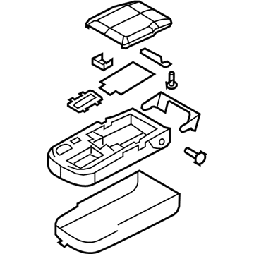 Ford 9W1Z-5467112-BB Armrest Assembly