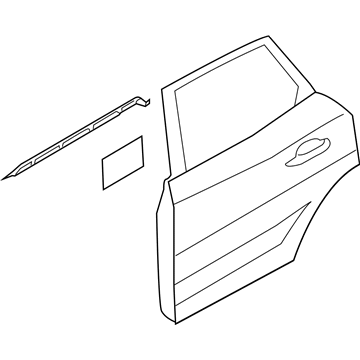 Ford EJ7Z-7824631-A Door Assembly - Rear