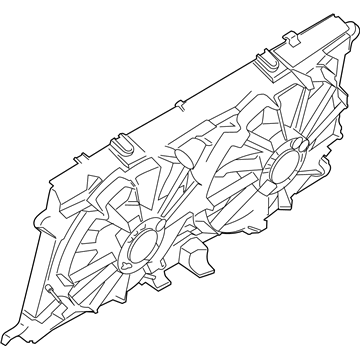 Ford JL3Z-8C607-B Motor And Fan Assembly - Engine Cooling