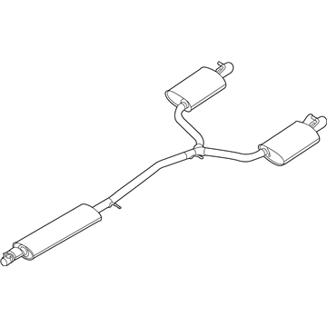 Ford CB5Z-5230-A Centre And Rear Muffler Assembly