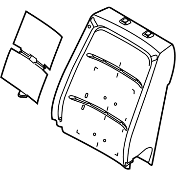 Ford DA8Z-7464811-F Pad - Seat Back