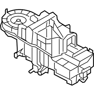 Ford AL8Z-19B555-A Evaporator And Housing Assembly