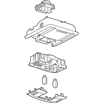 Ford 8A5Z-54519A70-AJ Console Assembly - Overhead