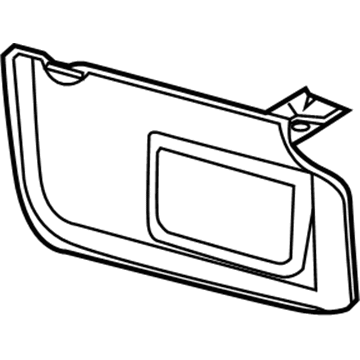 Lincoln MKT Sun Visor - AE9Z-7404104-AA